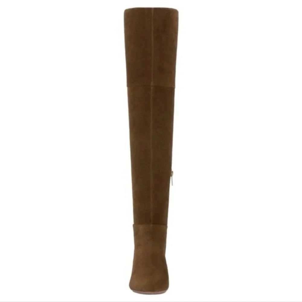 Vince Camuto Camel Brown Suede Leather Iana Over The Knee Boots Size‎ 10 New NC